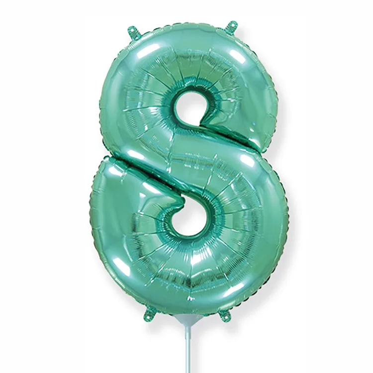 И 16"/41 см  Цифры "8" Turquoise / 1 шт. / Испания