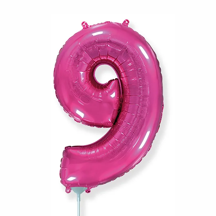 И 16"/41 см  Цифры "9" Fuchsia / 1 шт. / Испания