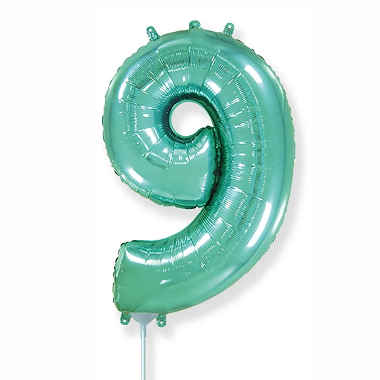 И 16"/41 см  Цифры "9" Turquoise / 1 шт. / Испания