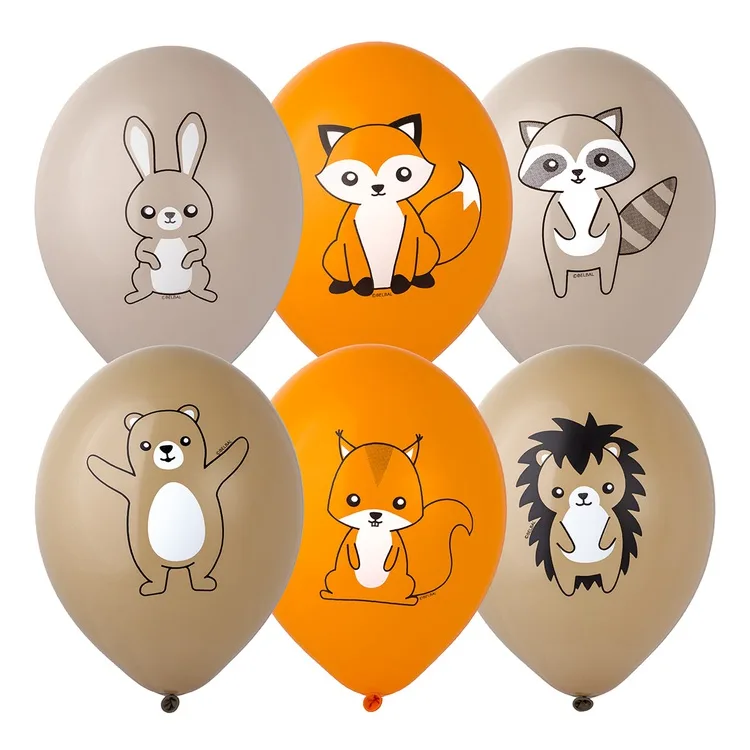 В 14"/36см Лесные зверюшки, 50 шт.(Бельгия)