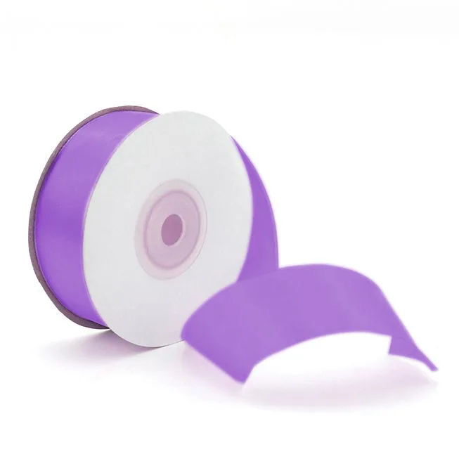 Лента атласная (2,5 см*22,85 м) Сиреневый, 1 шт.