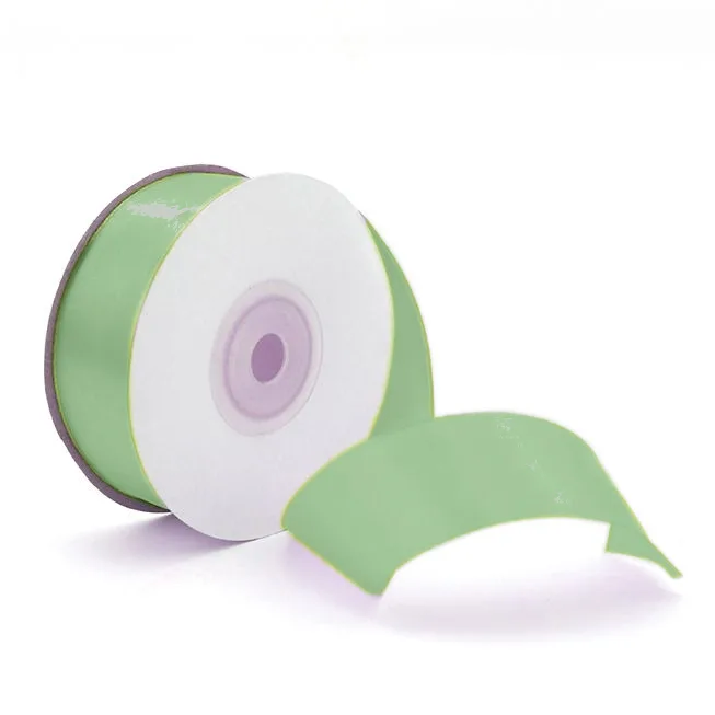 Лента атласная (1,2 см*22,85 м) Оливковый, 1 шт.