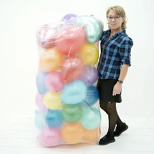 Комплект пакетов для транспортировки надутых шаров /10 шт.