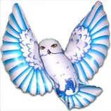 И 35 Сова (синий) / Owl / 1 шт / (Испания)