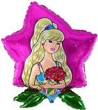 И 32 Девушка в фигурном цветке / Flower / 1 шт / (Испания)