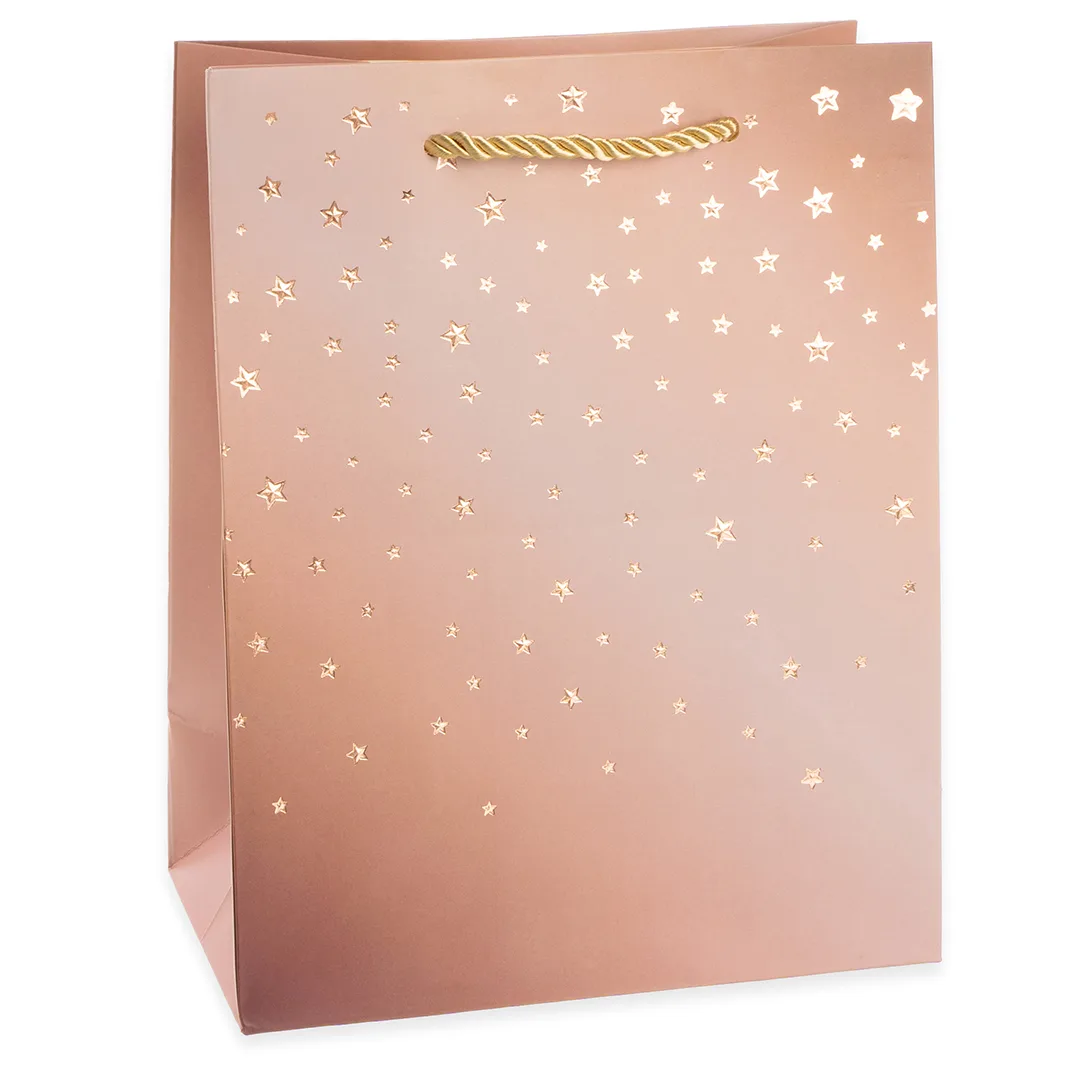 Пакет подарочный, Звездное сияние, Дизайн №3, Металлик, 32*26*10 см, 1 шт.
