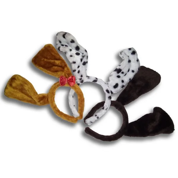 Ободок "Ушки Собаки" (3 вида)/ 1 шт. (Китай)