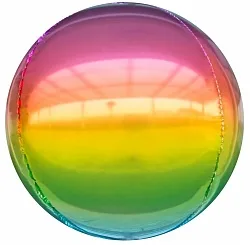 F 24"/61 см Сфера 3D, Радужный, Градиент, 1 шт.(Китай)