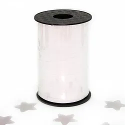 Лента Металлик (0,5 см*250 м) Белый/ (Китай)