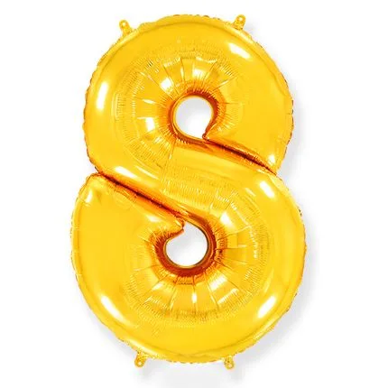 И 16"/41 см  Цифры "8" Золото / 1 шт. / Испания