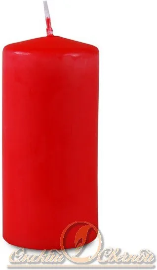 Свеча пенек "Красная" 50*115/(Россия)