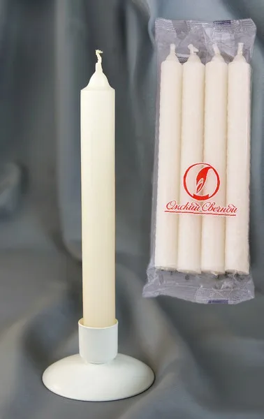 Свеча хозяйственная 40гр. (4 шт. в уп.)(Россия)