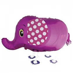 F 28"/71 см Слоник, розовый, ходячая фигура, 1 шт. (Китай)