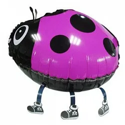 F 28"/71 см Божья коровка,фуше, ходячая фигура, 1 шт. (Китай)