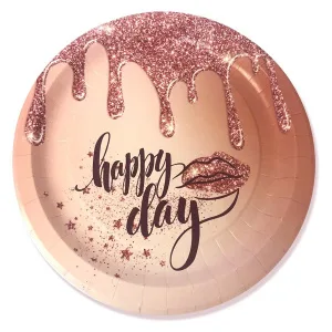 Тарелки бумажные Happy Day 23 см 6 шт