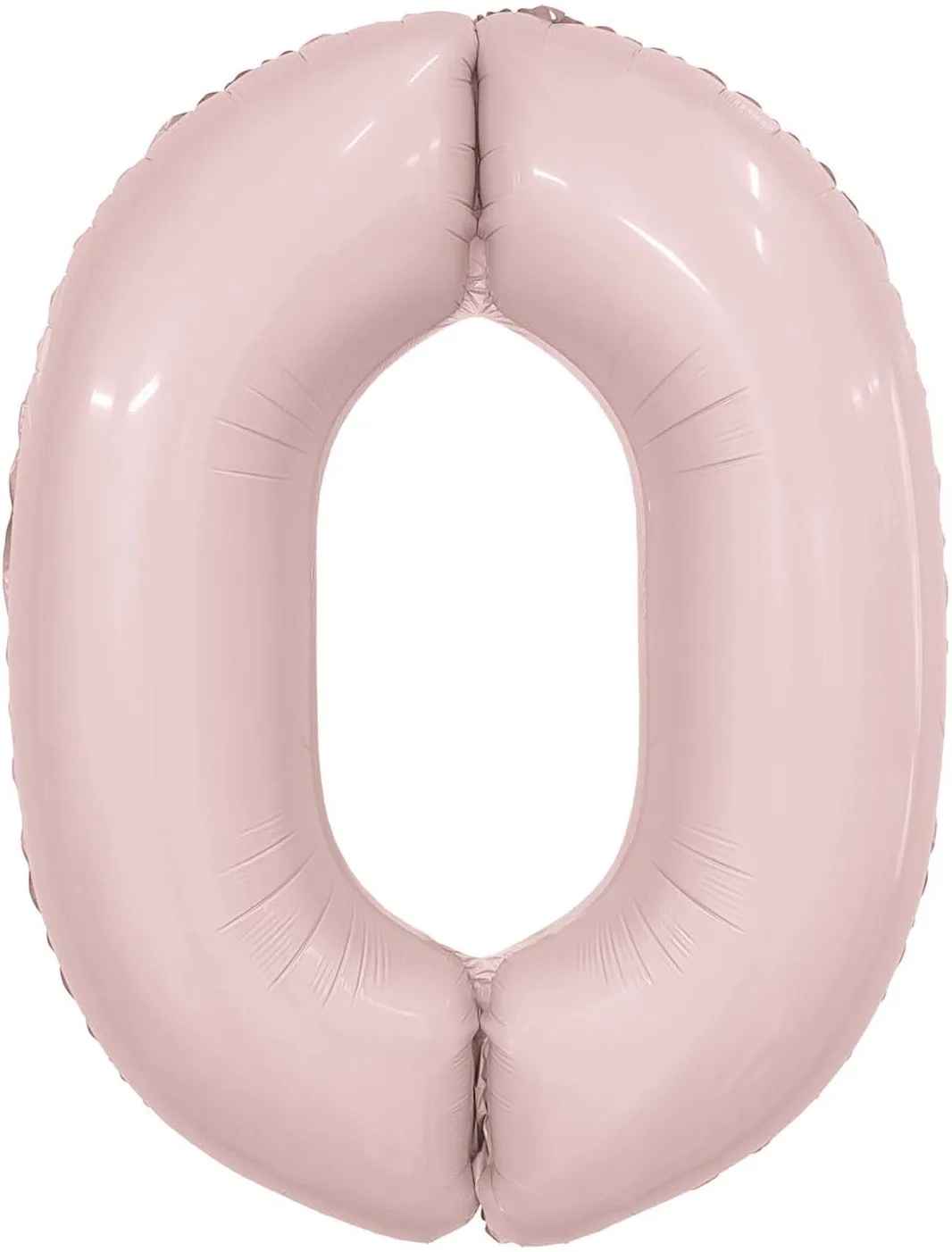 Р 40"/102см Цифра, 0 Slim, Пыльная роза, / 1 шт / (Россия)