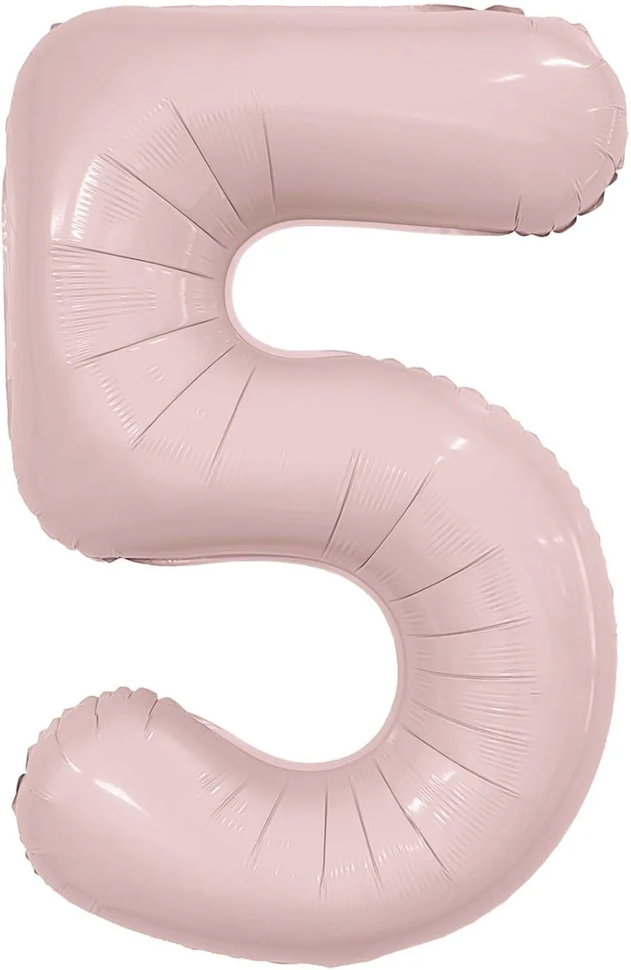 Р 40"/102см Цифра, 5 Slim, Пыльная роза, / 1 шт / (Россия)