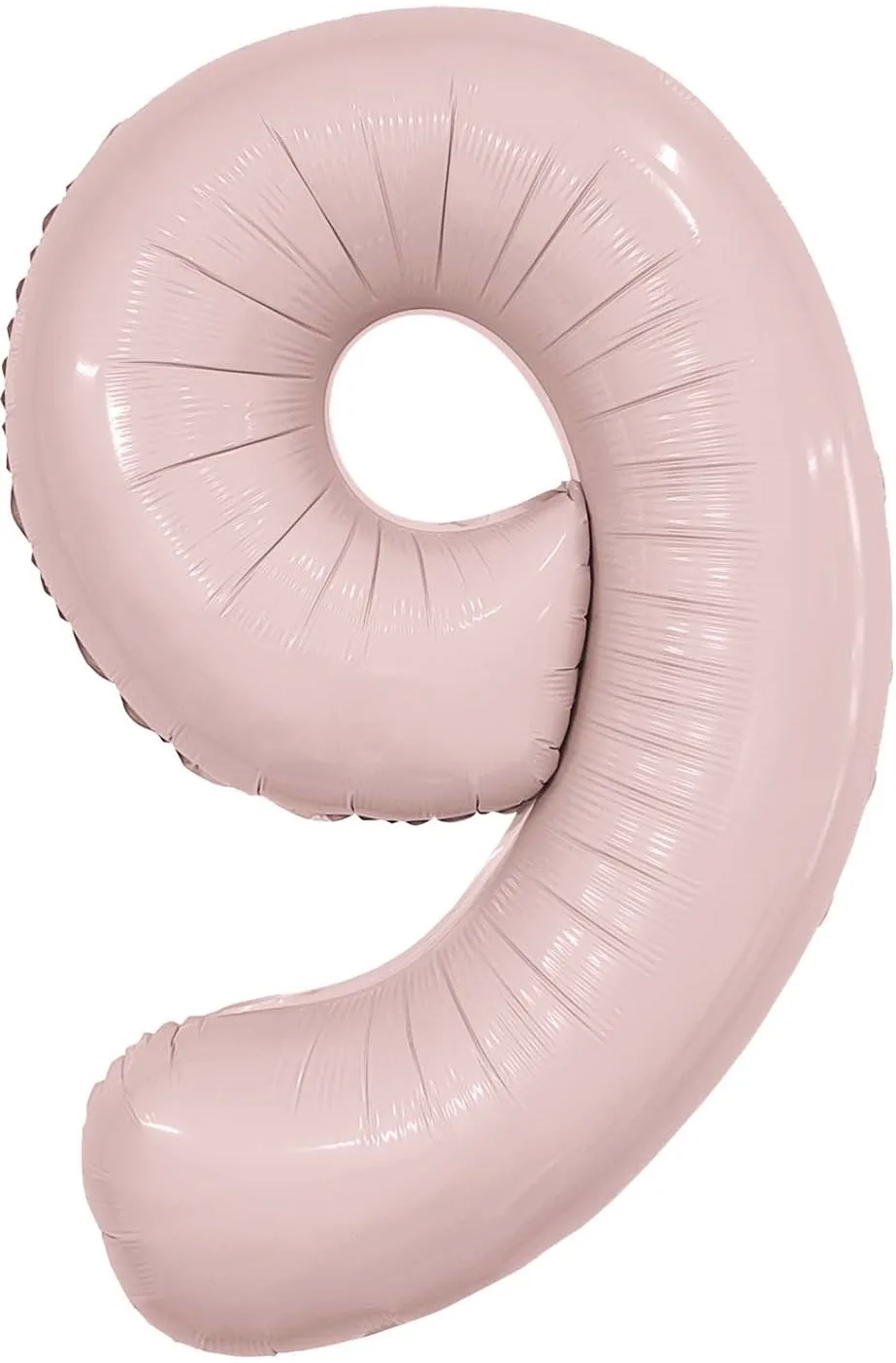 Р 40"/102см Цифра, 9 Slim, Пыльная роза, / 1 шт / (Россия)