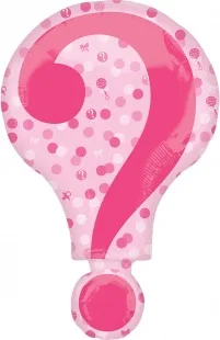 F 25"/64 см Гендер Пати, Знак вопроса, Розовый, 1 шт. /1 шт/ (Китай)
