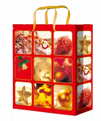 Пакет подарочный Волшебный новый год (L) 12 шт