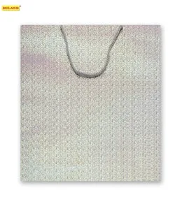 Пакет подарочный Серебристые точки (ХL) 32 х 45 х 10