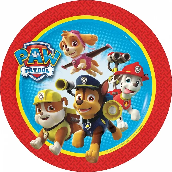 Тарелки "Щенячий патруль" 18см./ 6 шт.