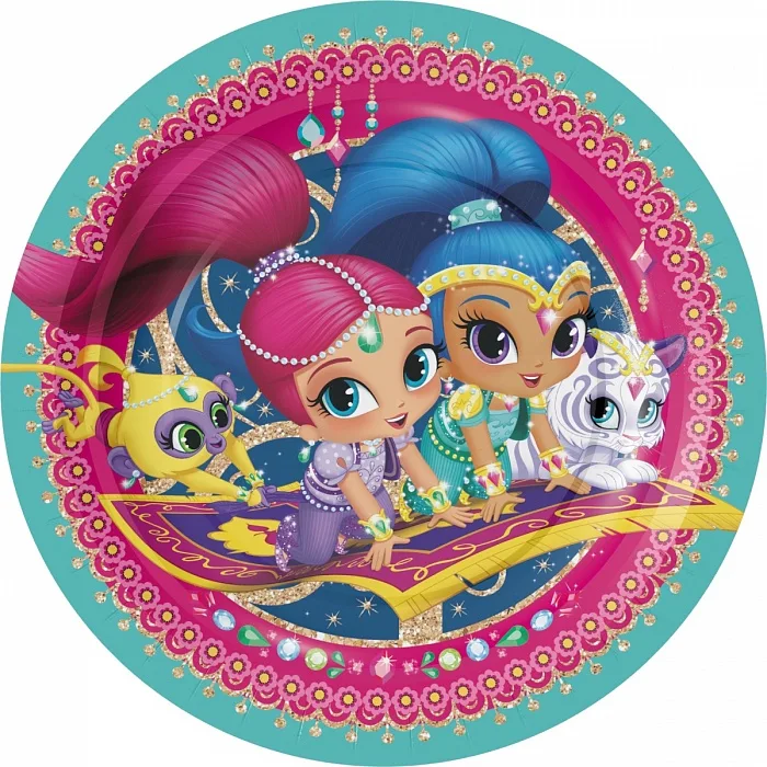 Тарелки "Shimmer & Shine" 18см./ 6 шт.