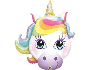 Q 38" Единорог волшебный, голова, 1 шт.(США)