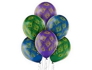 В 14"/36см Перья павлина,Кристалл, Ассорти, 25 шт.(Бельгия)