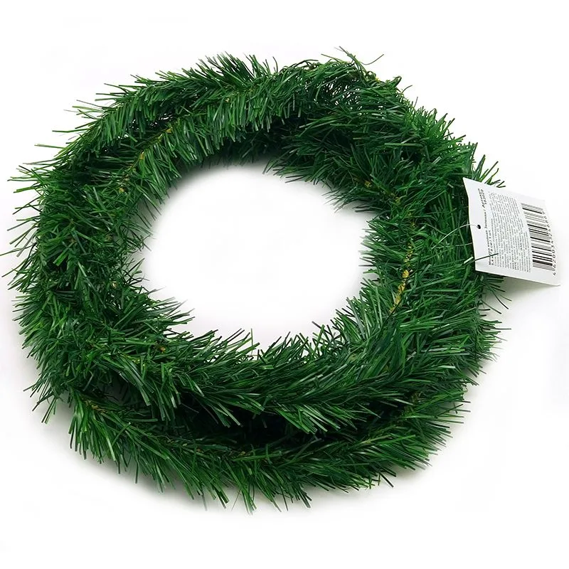 Мишура хвойная Зеленая/5,4 м*8см/ 1 шт./(Китай)