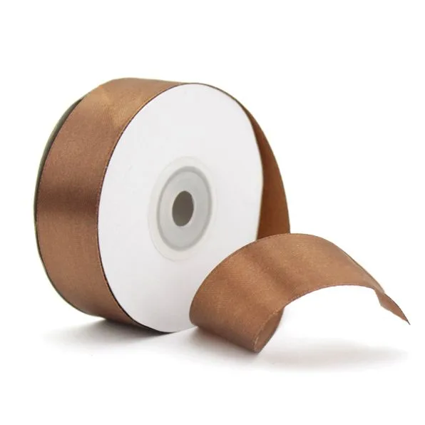 Лента Атлас Шоколад / 25 мм * 22,85 м (Китай)