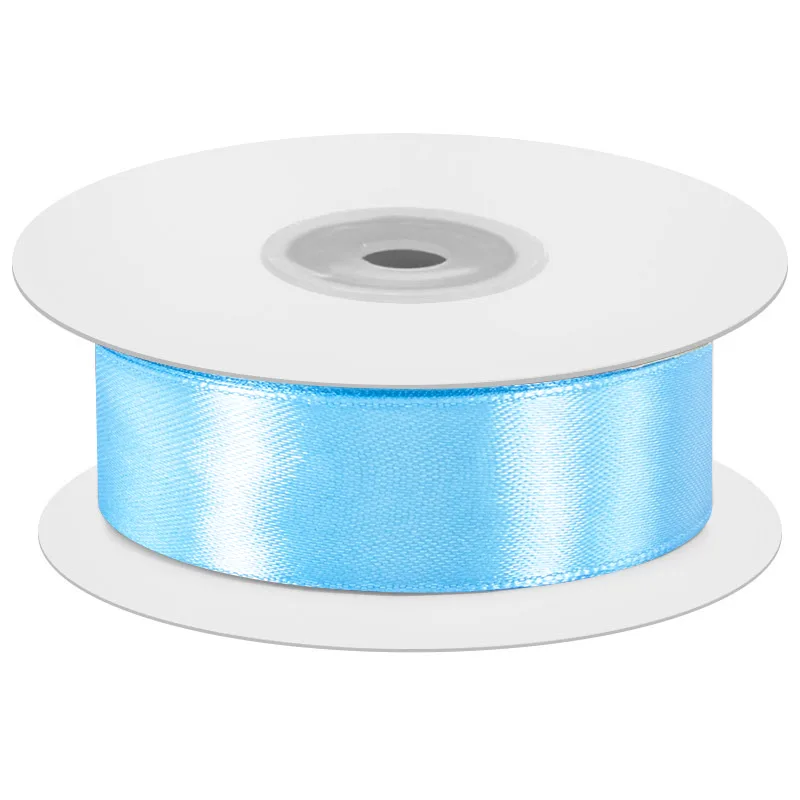 Лента Атлас Голубой / 1.2 cм * 22,85 м (Китай)