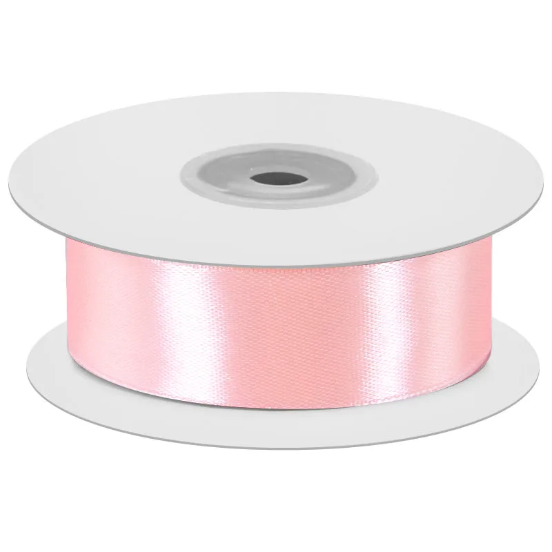 Лента Атлас Нежно-розовый/ 25 мм * 22,85 м (Китай)