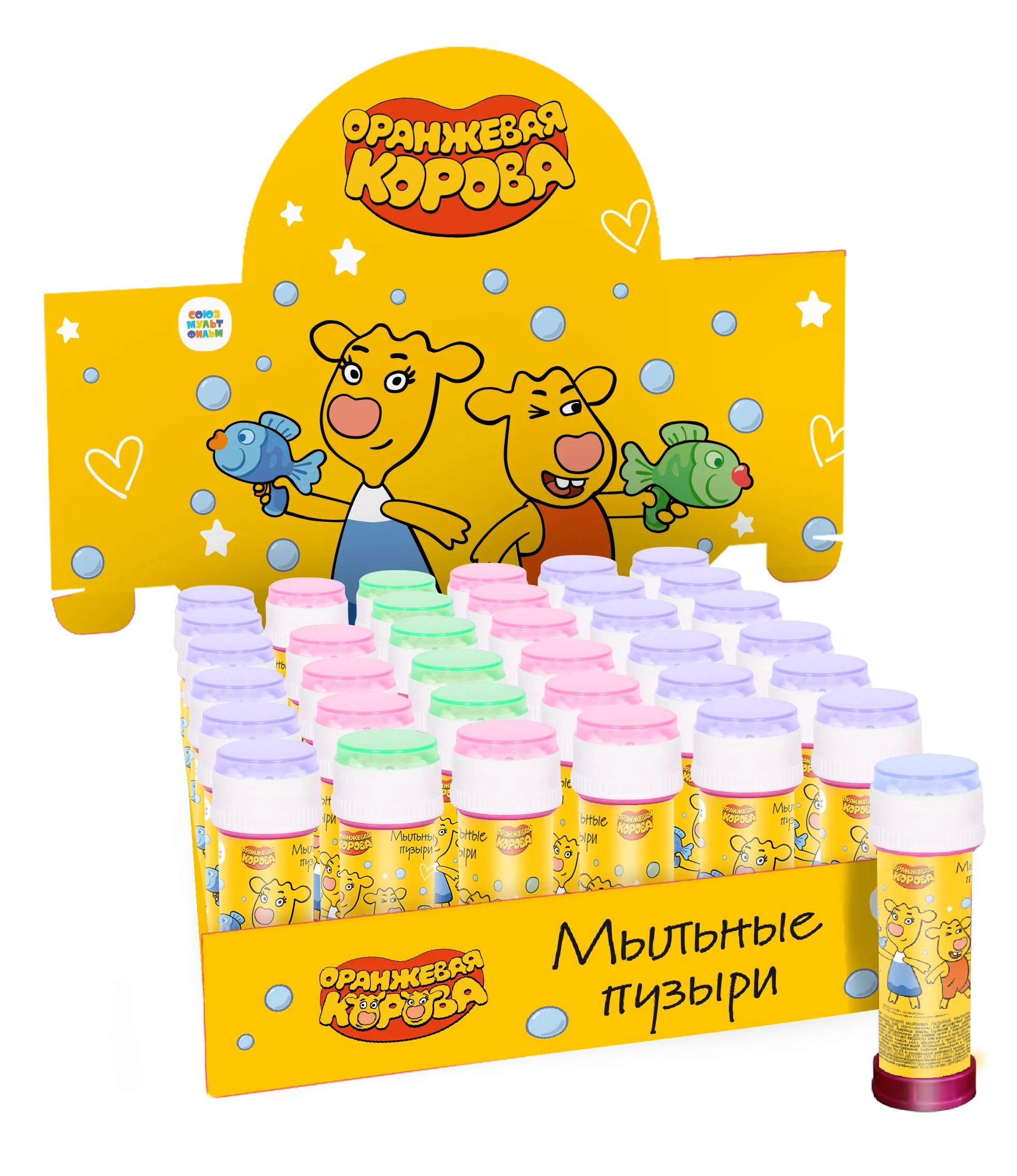 Мыльные пузыри Оранжевая корова, 60 мл,/1 шт.
