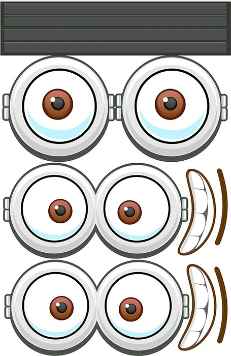 Наклейки "Любители бананов" / 3 компл. на листе / (Россия)