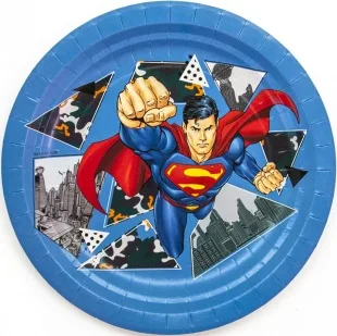 Тарелки (18 см) Супермен, 6 шт.
