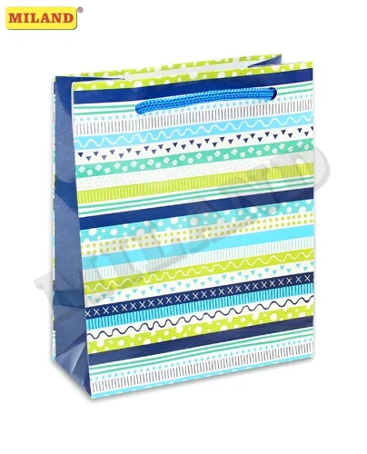 Пакет подарочный ламинированный Плед (S) 12 х 15 х 9