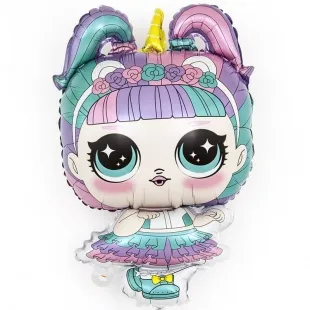 F 32"/81см Модная кукла (ободок-единорог), 1 шт (Китай)