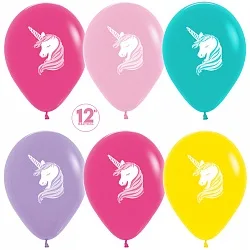 S 12  Единорог, Ассорти, Пастель/ 50 шт. / (Колумбия)