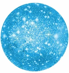 F 18"/46см Круг, Искры, Голубой, 1 шт. (Китай)