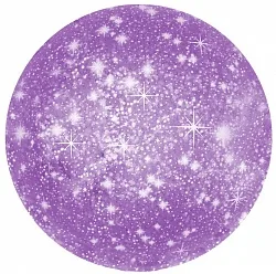 F 18"/46см Круг, Искры, Фиолетовый, 1 шт. (Китай)
