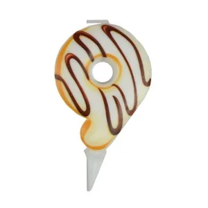 Свеча Цифра "9" Пончик, 6 см./1 шт.