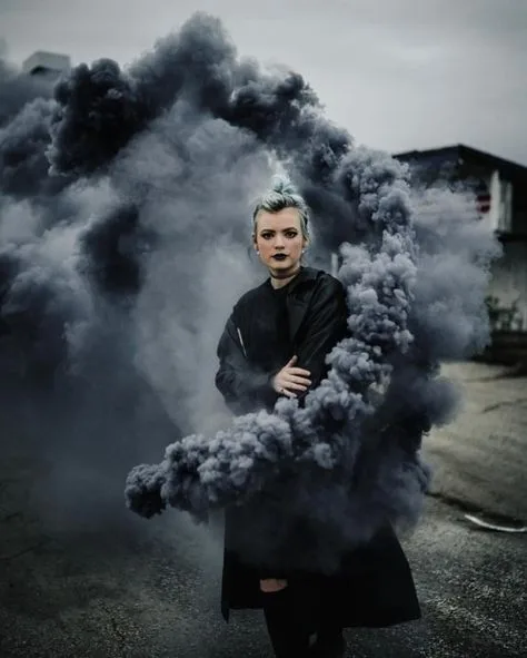 Mr Smoke черный, дымовой факел