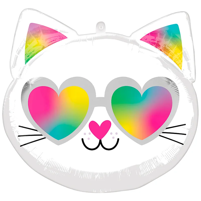 А 17"/43см Котенок в очках/1 шт./(США)