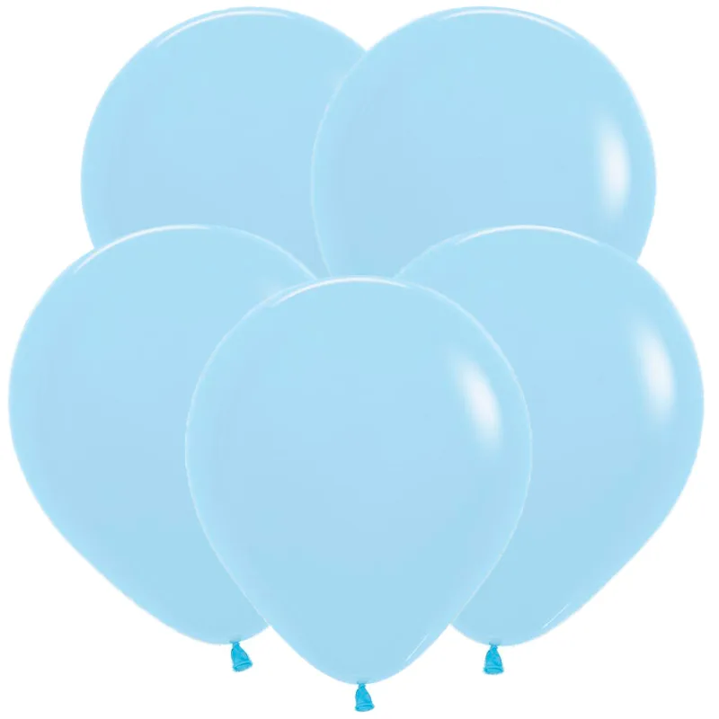 Т 5"/13см  Пастель Голубой Макаронс, 100шт. (Турция)