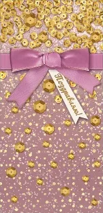 Конверты для денег, Поздравляю! (атласный бант), Розовый, с блестками, 10 шт.