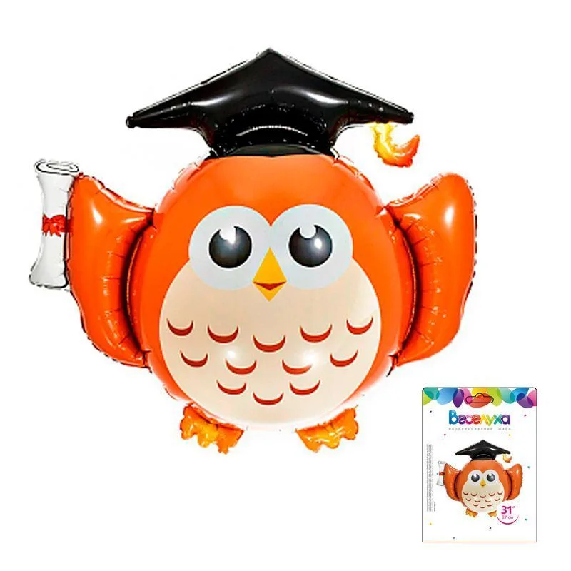 F 31"/79см Умная сова в упаковке, 1 шт.(Китай)