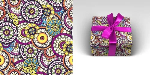 Упаковочная бумага Абстракция (10 листов 70*100 см)