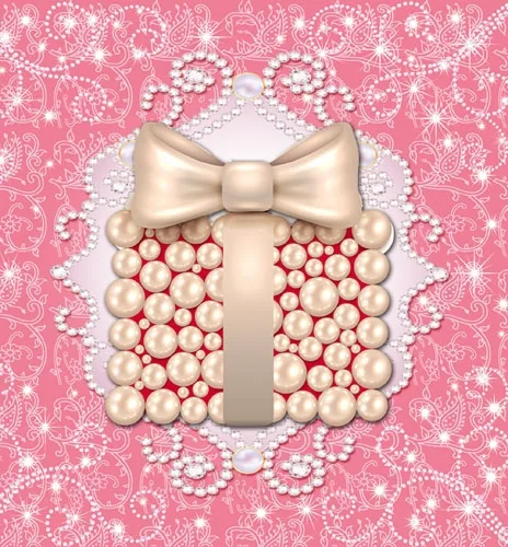 Мини открытка Без названия жемчуг 112х83  (20 шт.)