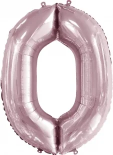 F 34"/86см Цифра, 0, Slim, Светло-розовый, 1 шт. в упак. (Китай)